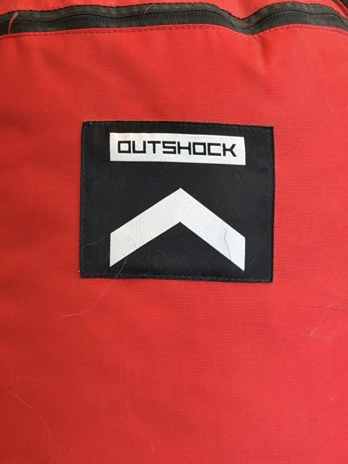 Outshock red punching bag, with suspension, photo 2